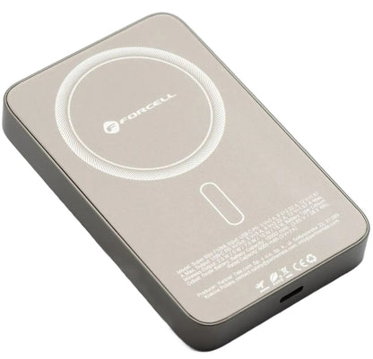 Spoljna baterija Wireless Forcell F10K8, 10000mAh, 15W, PD + FQI, 1 x QI - 1 x USB-C, Zlatna