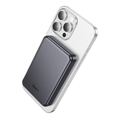 Bežična Eksterna Baterija HOCO J160, 5000mAh, 10W, 1 x QI - 1 x USB-C, Siva