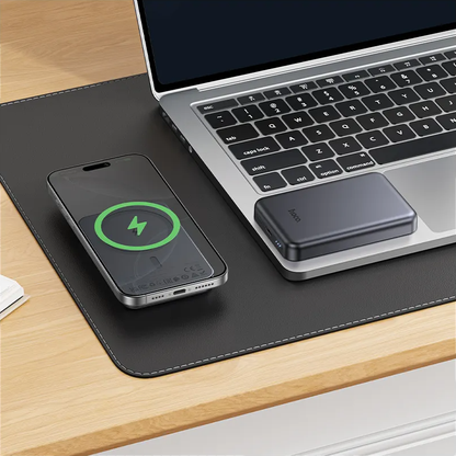 Bežična Eksterna Baterija HOCO J160, 5000mAh, 10W, 1 x QI - 1 x USB-C, Siva