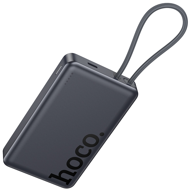 Bežična Eksterna Baterija HOCO Q44, 10000mAh, 20W, PD + FQI, 1 x QI - 2 x USB-C, Siva