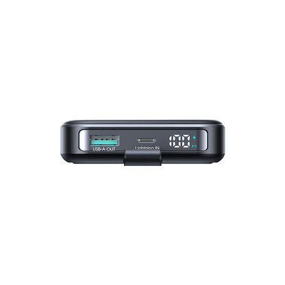 Spoljna bežična baterija Joyroom JR-PBM11, 10000mAh, 22.5W, QC + PD + FQI, 1 x QI - 1 x USB-A - 1 x USB-C, Crna