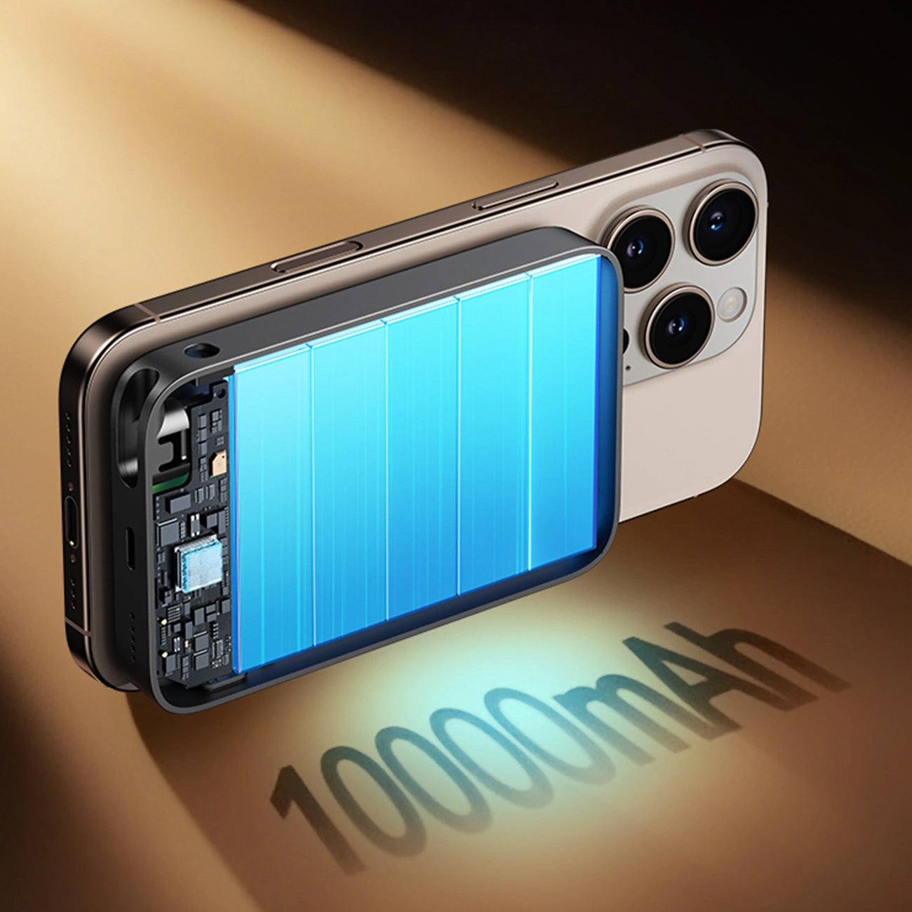 Spoljna bežična baterija Joyroom JR-PBM02, 10000mAh, 22.5W, PD + FQI, 1 x QI - 2 x USB-C, Crna