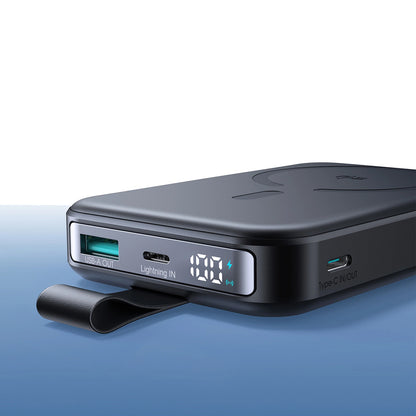 Spoljna bežična baterija Joyroom JR-PBM11, 10000mAh, 22.5W, QC + PD + FQI, 1 x QI - 1 x USB-A - 1 x USB-C, Crna
