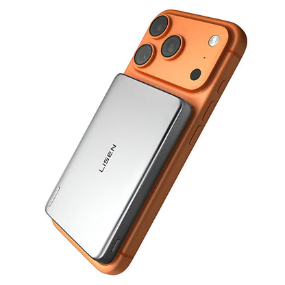 Bežična Eksterna Baterija Lisen L601 Pro, 10000mAh, 27W, PD + FQI, 1 x QI - 1 x USB-C, Siva YL0325100009
