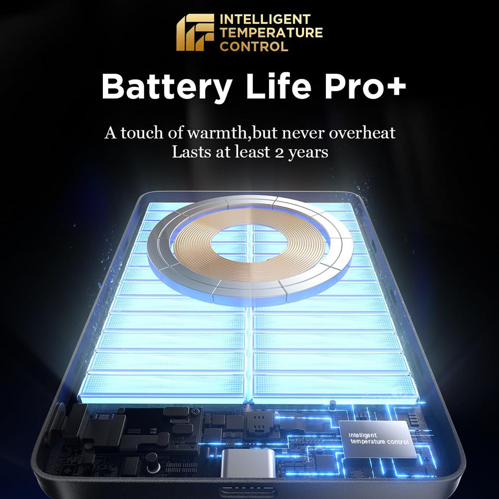 Bežična Eksterna Baterija Lisen L601 Pro, 5000mAh, 22.5W, PD + FQI, 1 x QI - 1 x USB-C, Siva YL0325090011
