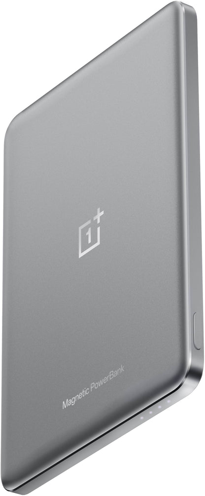 Spoljna baterija Wireless OnePlus Slim Magnetic, 5000mAh, 10W, FQI, 1 x USB-C, Siva 5411100015