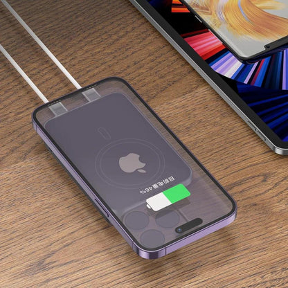 Spoljna bežična baterija Proove Hoodman, 10000mAh, 20W, PD + FQI, 1 x QI - 1 x USB-C, Siva PBH120010003