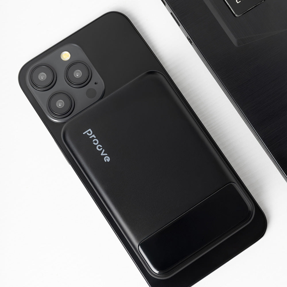 Spoljna baterija Wireless Proove Hoodman, 10000mAh, 20W, PD + FQI, 1 x QI - 1 x USB-C, Crna PBH120010001