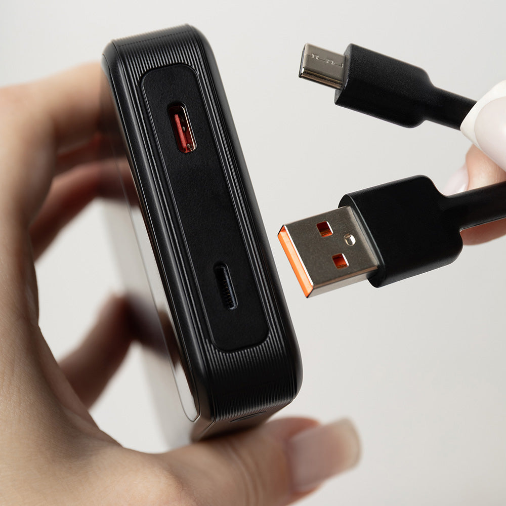 Spoljna baterija Wireless Proove Hoodman, 10000mAh, 20W, PD + FQI, 1 x QI - 1 x USB-C, Crna PBH120010001