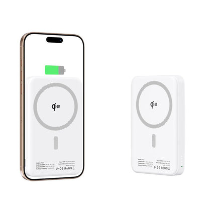Vanjska baterija Wireless Tech-Protect PB24 LifeMag, 10000mAh, 15W, PD + FQI, 1 x QI - 1 x USB-A - 1 x USB-C, Bijela