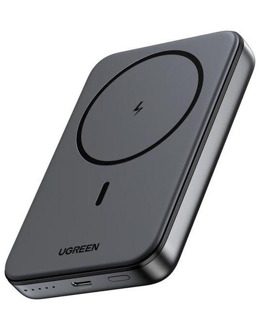 UGREEN PB561 Wireless External Battery, 10000mAh, 20W, PD + FQI, 1 x QI - 1 x USB-C, Black 