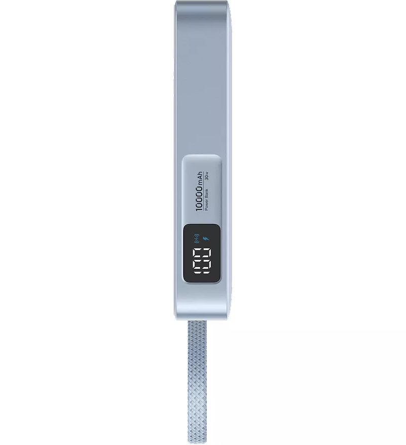 Spoljna bežična baterija UGREEN MagFlow PB773, 10000mAh, 25W, PD + FQI, 1 x QI - 2 x USB-C, Plava