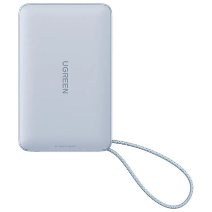 Bežična Eksterna Baterija UGREEN MagFlow PB773 (65958B), 10000mAh, 25W, PD + FQI, 1 x QI - 2 x USB-C, Plava