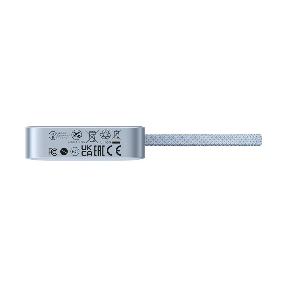 Bežična Eksterna Baterija UGREEN MagFlow PB773 (65958B), 10000mAh, 25W, PD + FQI, 1 x QI - 2 x USB-C, Plava