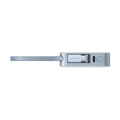 Bežična Eksterna Baterija UGREEN MagFlow PB773 (65958B), 10000mAh, 25W, PD + FQI, 1 x QI - 2 x USB-C, Plava