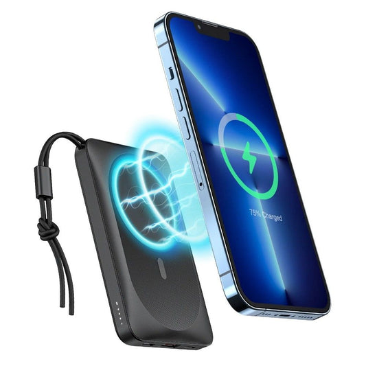 Spoljna bežična baterija Veger VP1151 / W1151, 10000mAh, 22.5W, QC + PD + FQI, 1 x QI - 1 x USB-A - 1 x USB-C, Crna