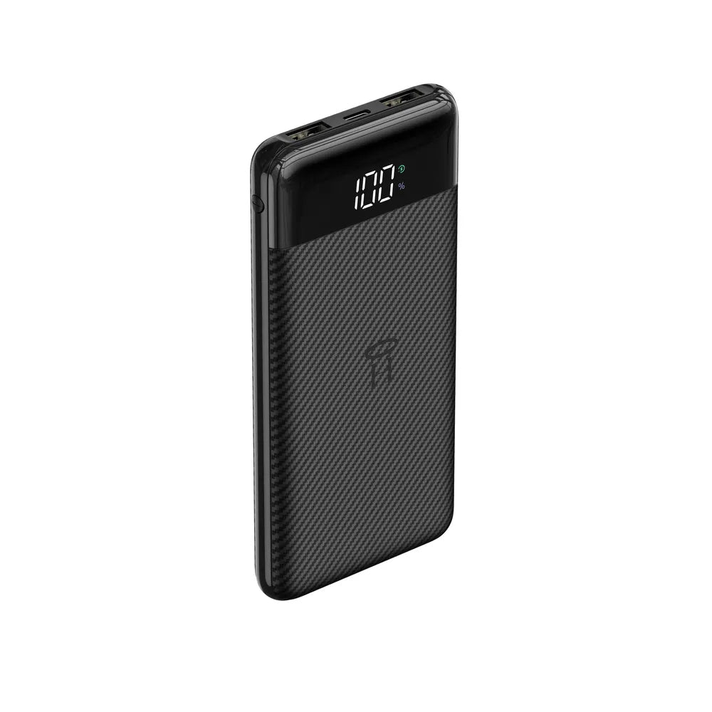 Eksterna baterija Veger L11, 10000mAh, 2 x USB-A, Crna