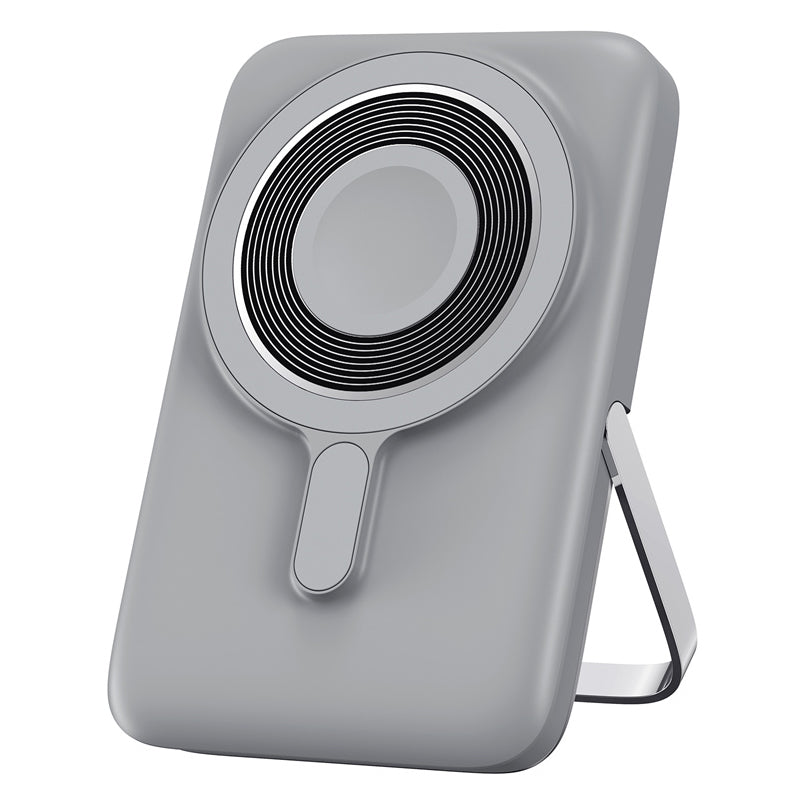 Spoljna bežična baterija WiWu Wi-P018, 10000mAh, 20W, PD + FQI, 1 x QI - 1 x USB-C, Siva