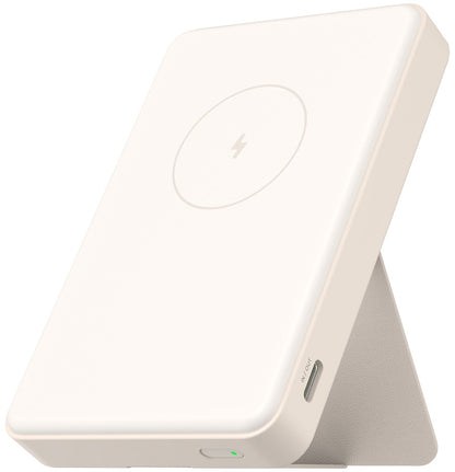 Bežična Eksterna Baterija Xiaomi Mi Magnetic, 6000mAh, 15W, PD + FQI, 1 x QI - 1 x USB-C, Bež BHR9074GL