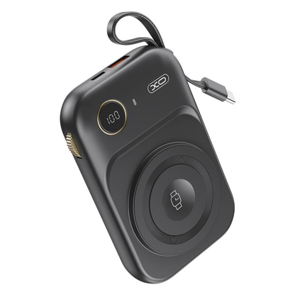 Spoljna Baterija Wireless XO Design PR270, 10000mAh, 22.5W, QC + PD + QI, 1 x QI - 1 x USB-A - 1 x USB-C, Crna