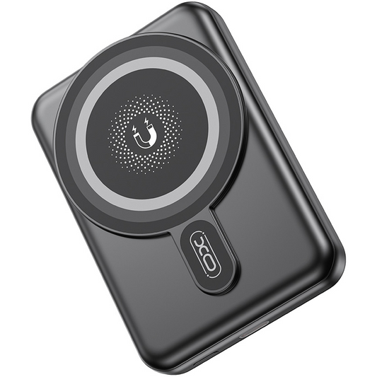 Bežična Eksterna Baterija XO Design PR264, 10000mAh, 20W, PD + FQI, 1 x QI - 1 x USB-C, Crna, Refabrikovana