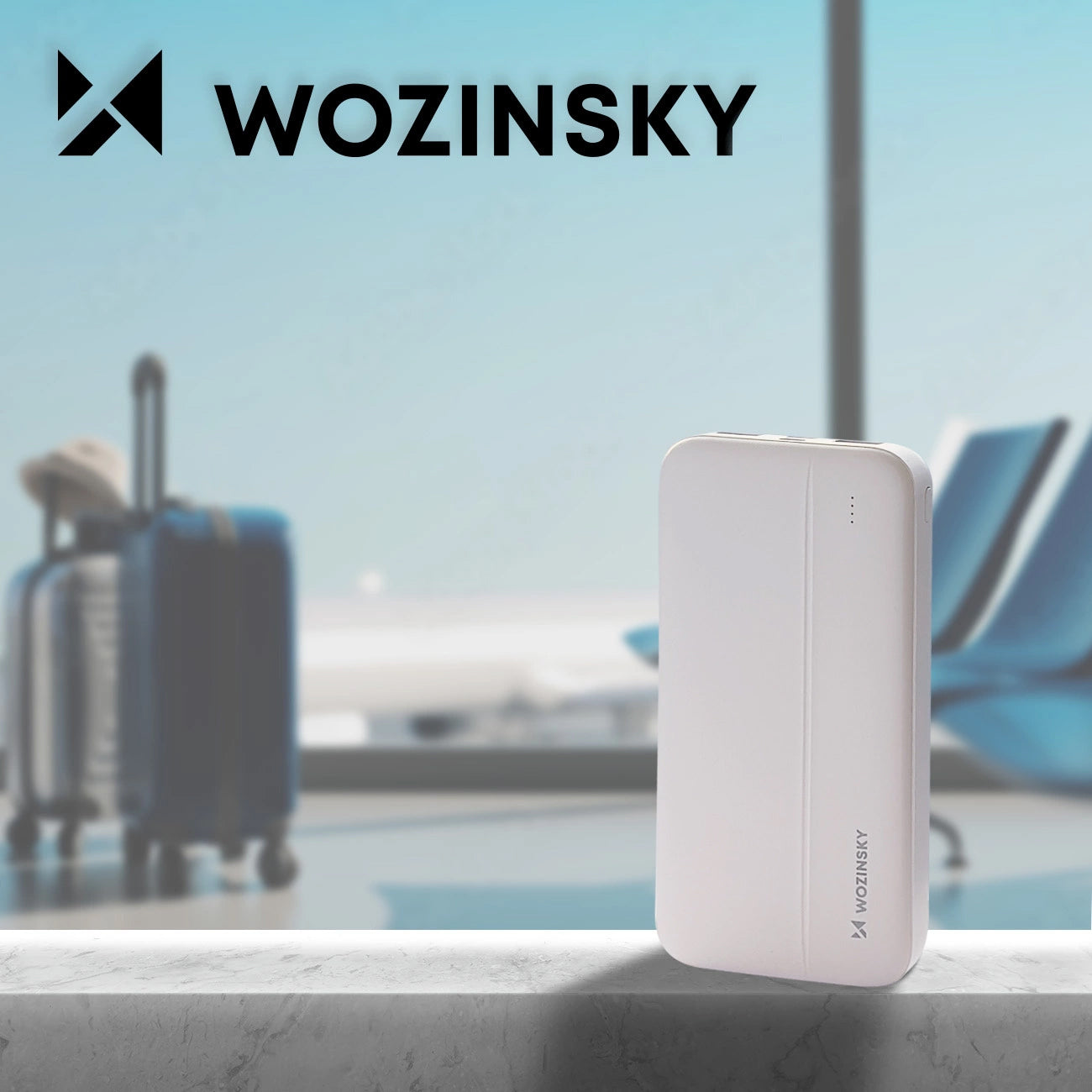 Spoljna baterija WZK WPBWE1, 10000mAh, 10W, 2 x USB-A, Bela