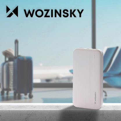Spoljna baterija WZK WPBWE1, 10000mAh, 10W, 2 x USB-A, Bela