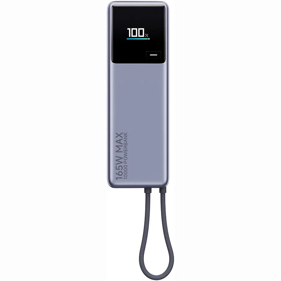 Eksterna baterija Xiaomi, 10000mAh, 165W, PD, 2 x USB-C, Siva PB1165MI