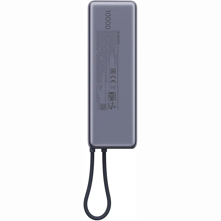 Eksterna baterija Xiaomi, 10000mAh, 165W, PD, 2 x USB-C, Siva PB1165MI