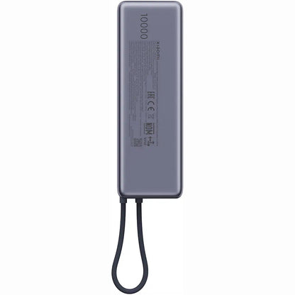 Eksterna baterija Xiaomi, 10000mAh, 165W, PD, 2 x USB-C, Siva PB1165MI