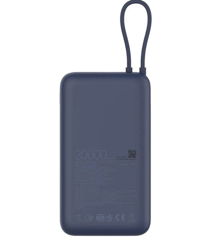 Spoljna baterija Xiaomi, 20000mAh, 33W, QC + PD, 1 x USB-A - 2 x USB-C, Plava BHR8975GL