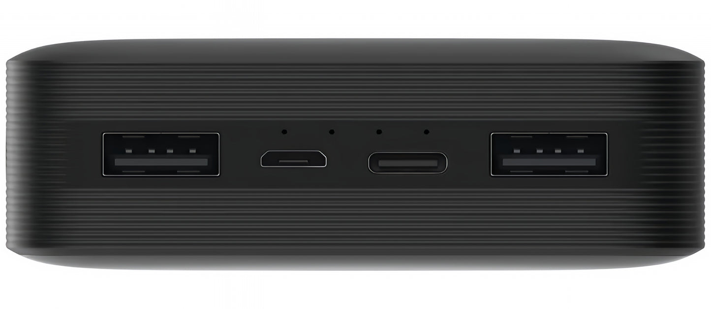 Eksterna baterija Xiaomi, 20000mAh, 18W, QC, 2 x USB-A, Crna PB200LZM