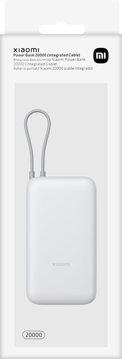 Eksterna baterija Xiaomi, 20000mAh, 22.5W, QC + PD, 1 x USB-A - 2 x USB-C, Srebrna BHR9738GL