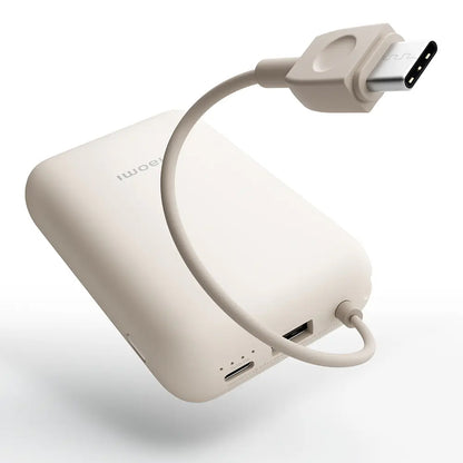 Xiaomi Pocket eksterni punjač, 10000mAh, 22.5W, QC + PD, 1 x USB-A - 2 x USB-C, Bež BHR9072GL