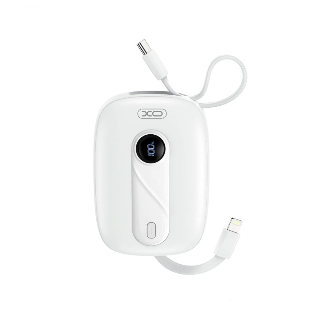 Spoljna baterija XO Design PR246, 10000mAh, 22.5W, PD, 1 x Lightning - 2 x USB-C, Bela