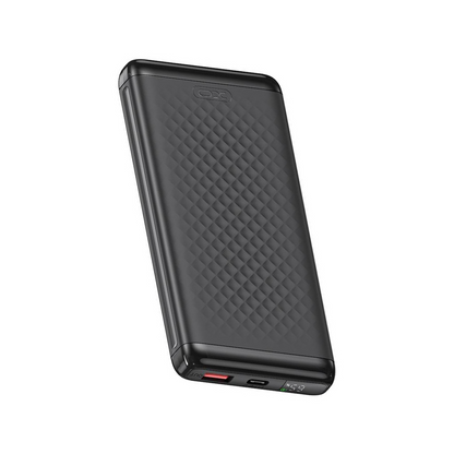 Eksterni punjač XO Design PB308, 10000mAh, 22.5W, QC + PD, 1 x USB-A - 1 x USB-C, Crna