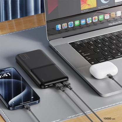 Spoljna baterija XO Design PR251, 10000mAh, 10W, 2 x USB-A, Crna
