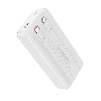 Spoljna baterija XO Design PR249, 20000mAh, 22.5W, QC + PD, 1 x Lightning - 1 x USB-A - 2 x USB-C, Bela
