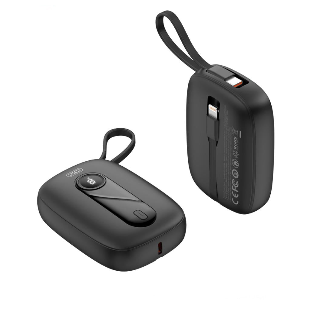 Spoljna baterija XO Design PR246, 10000mAh, 22.5W, PD, 1 x Lightning - 2 x USB-C, Crna