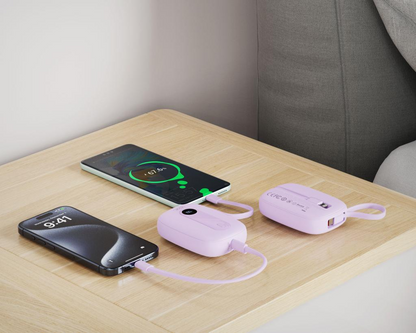 Spoljna baterija XO Design PR246, 10000mAh, 22.5W, PD, 1 x Lightning - 2 x USB-C, Ljubičasta