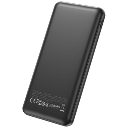 Eksterna baterija XO Design PB312, 10000mAh, 10W, 2 x USB-A, Crna
