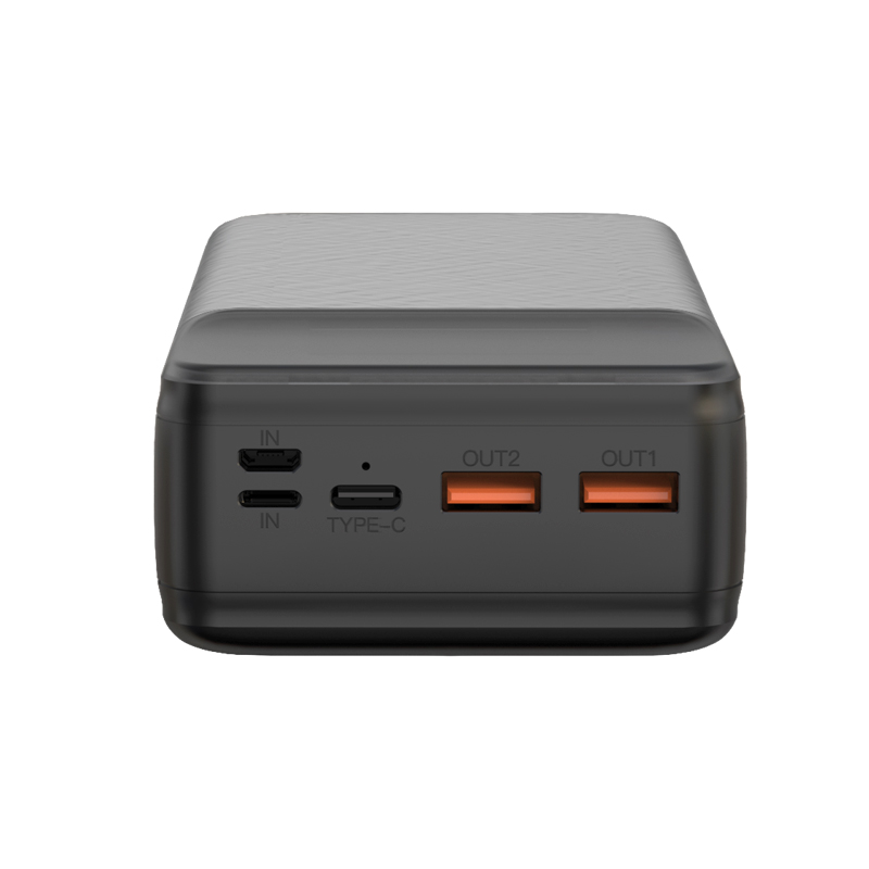 Spoljna baterija XO Design PR201, 30000mAh, 65W, QC + PD, 1 x USB-C - 2 x USB-A, Crna