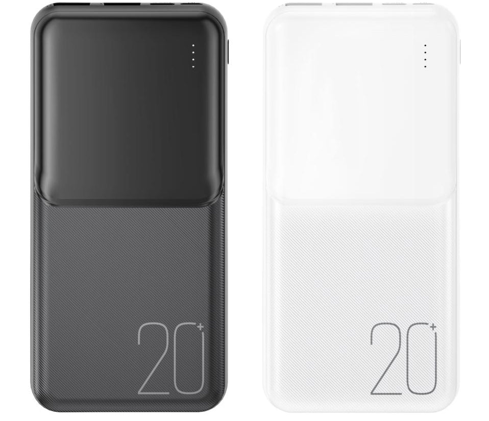 Spoljna baterija XO Design PR252, 20000mAh, 10W, 2 x USB-A, Crna