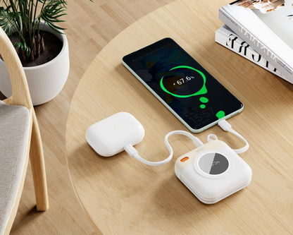 Spoljna baterija XO Design PR258, 10000mAh, 20W, QC + PD, 1 x Lightning - 1 x USB-C, Bež