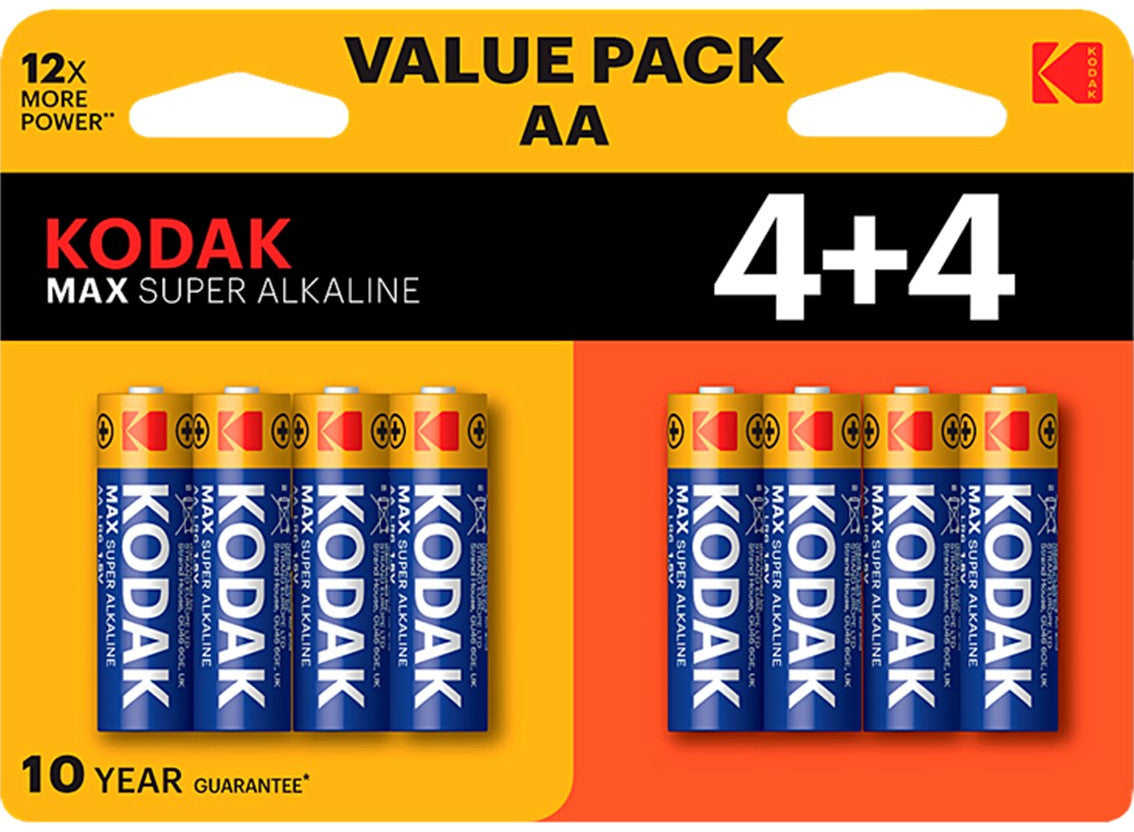 Baterija Kodak Max Alkaline, AA / LR6, Set 8 komada EKSTD30419902P8