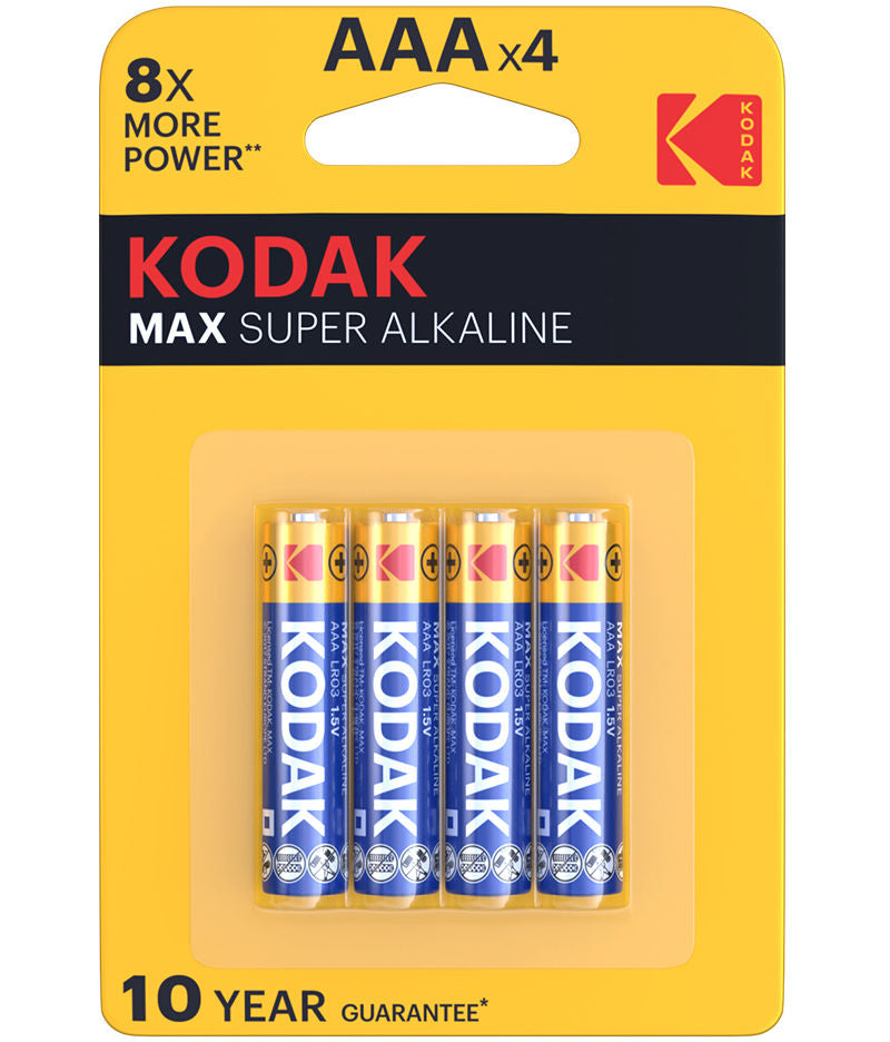 Baterija Kodak Max Alkaline, AAA / LR3, Set 4 komada EKSTD30952812P4