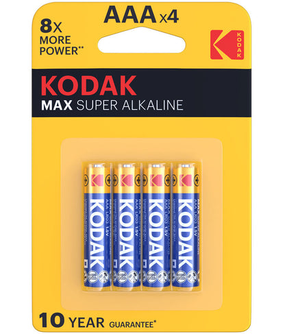 Baterija Kodak Max Alkaline, AAA / LR3, Set 4 komada EKSTD30952812P4