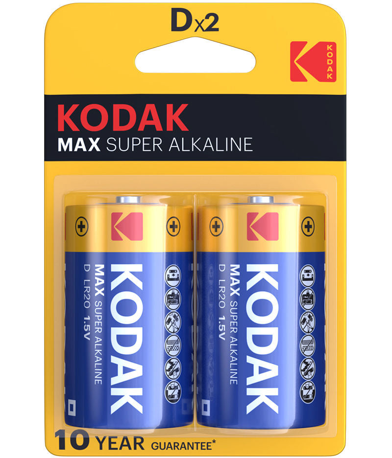 Baterija Kodak Max Alkaline, LR20, Set 2 komada