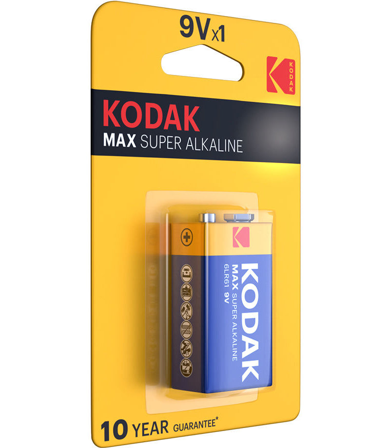 Baterija Kodak Max Alkaline, 6LR61 (9V)