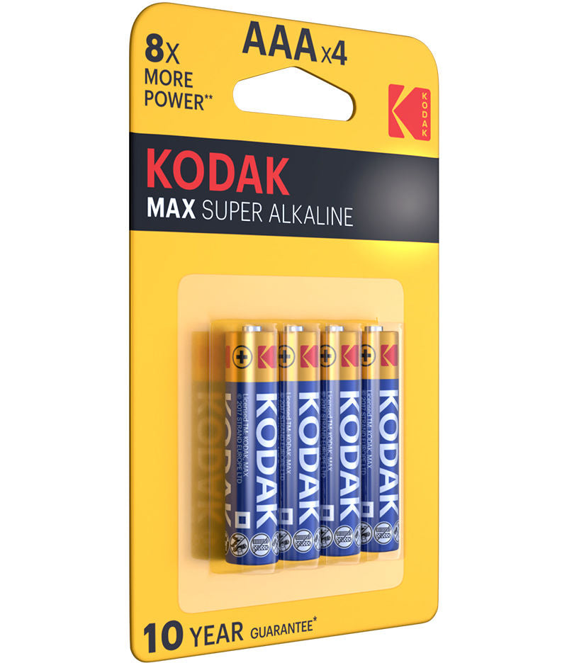 Baterija Kodak Max Alkaline, AAA / LR3, Set 4 komada EKSTD30952812P4